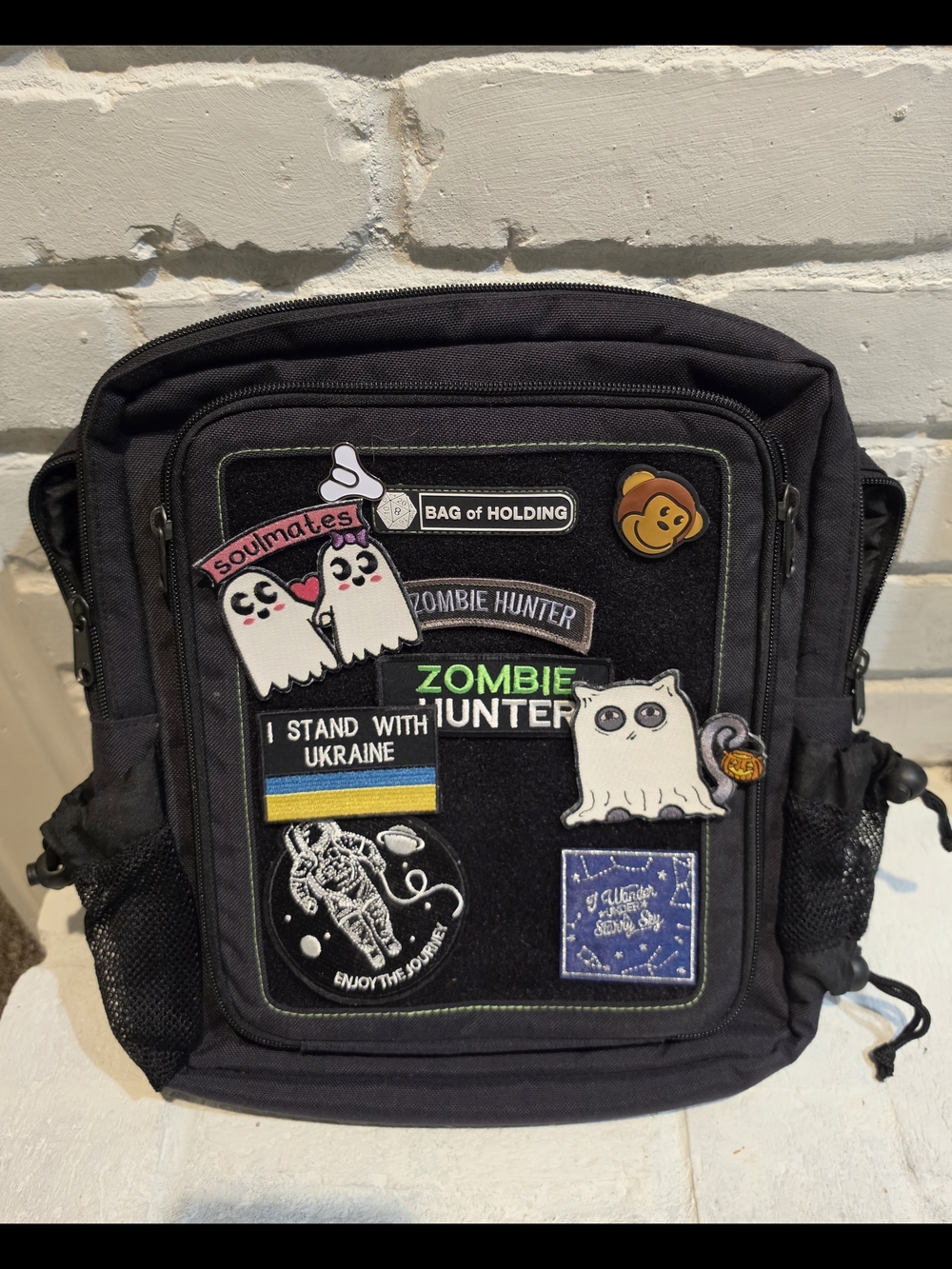 Think Geek Bag of Holding Backpack with 9 Patches